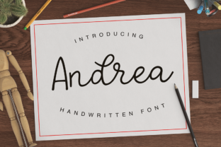 Andrea: A Handwritten Font with Character