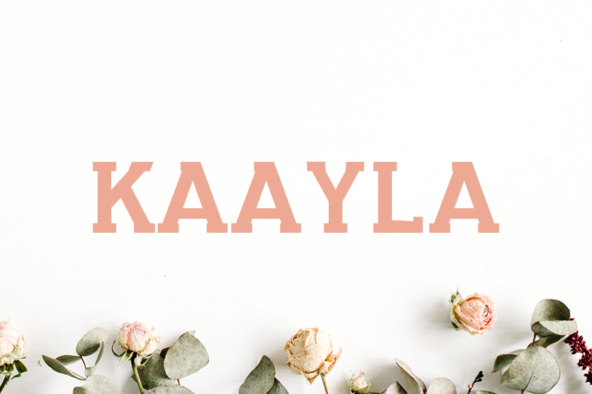 Kaayla: A Font for Modern Branding